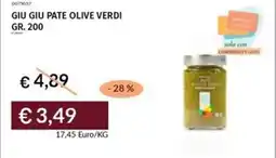 Prezzemolo e Vitale Giu giu pate olive verdi offerta