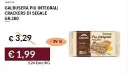 Prezzemolo e Vitale Galbusera piu integrali crackers di segale offerta