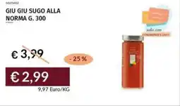 Prezzemolo e Vitale Giu giu sugo alla norma offerta