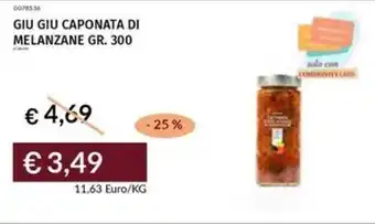 Prezzemolo e Vitale Giu giu caponata di melanzane offerta