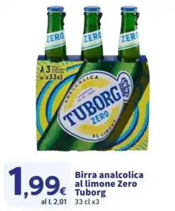 Sigma Birra analcolica al limone Zero Tuborg offerta