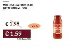 Prezzemolo e Vitale Mutti salsa pronta di datterino offerta