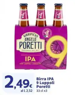 Sigma Birra IPA 9 Luppoli Poretti offerta