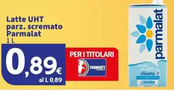 Sigma Latte UHT parz. scremato Parmalat offerta