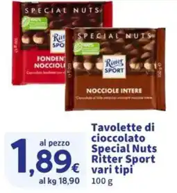 Sigma Tavolette di cioccolato Special Nuts Ritter Sport offerta