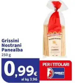 Sigma Grissini Nostrani Panealba offerta
