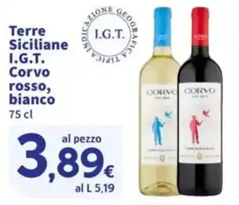 Sigma Terre Siciliane I.G.T. Corvo rosso, bianco offerta