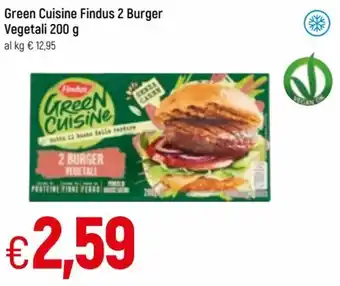 Famila Green Cuisine Findus 2 Burger Vegetali 200g offerta