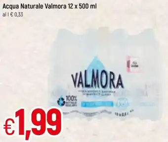Famila Valmora Acqua Naturale 12x500ml offerta