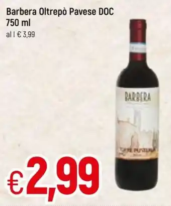 Famila Barbera Oltrepò Pavese DOC 750ml offerta