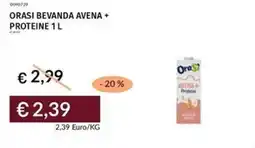 Prezzemolo e Vitale Orasi bevanda avena + proteine offerta