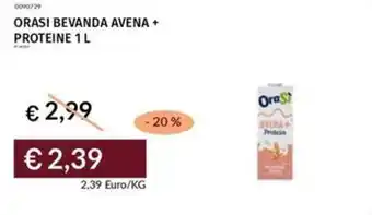 Prezzemolo e Vitale Orasi bevanda avena + proteine offerta
