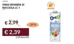 Prezzemolo e Vitale Orasi bevanda di nocciola offerta