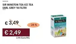 Prezzemolo e Vitale Sir winston tea ice tea earl grey 18 filtri offerta