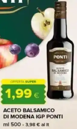Tigre Aceto balsamico di modena igp ponti offerta