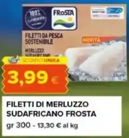 Tigre Filetti di merluzzo sudafricano FROSTA offerta