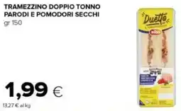 Tigre Tramezzino doppio tonno parodi e pomodori secchi offerta