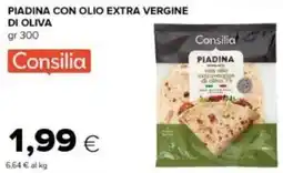 Tigre Piadina con olio extra vergine di oliva Consilia offerta