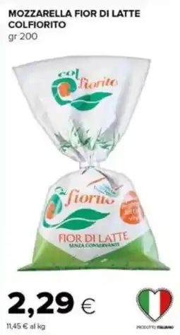 Tigre Mozzarella fior di latte COLFIORITO offerta