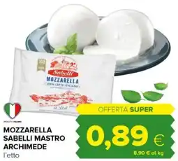 Tigre Mozzarella sabelli mastro archimede offerta