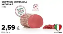 Tigre Carpaccio di bresaola nazionale offerta
