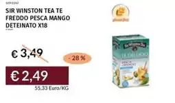 Prezzemolo e Vitale Sir winston tea te freddo pesca mango deteinato x18 offerta