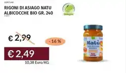 Prezzemolo e Vitale Rigoni di asiago natu albicocche bio offerta