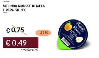 Prezzemolo e Vitale Melinda mousse di mela e pera offerta