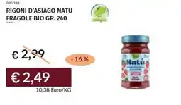Prezzemolo e Vitale Rigoni d'asiago natu fragole bio offerta