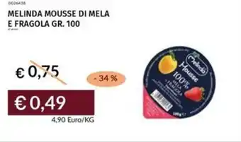 Prezzemolo e Vitale Melinda mousse di mela e fragola offerta