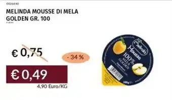 Prezzemolo e Vitale Melinda mousse di mela golden offerta