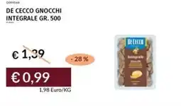 Prezzemolo e Vitale De cecco gnocchi integrale offerta