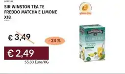 Prezzemolo e Vitale Sir winston tea te freddo matcha e limone x18 offerta