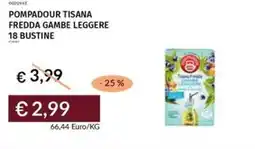 Prezzemolo e Vitale Pompadour tisana fredda gambe leggere 18 bustine offerta