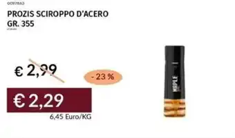 Prezzemolo e Vitale Prozis sciroppo d'acero offerta