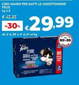 Bennet Cibo umido per gatti le ghiottonerie Felix offerta
