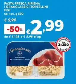 Bennet Pasta fresca ripiena i granclassici tortellini Fini offerta