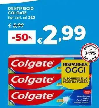Bennet Dentifricio Colgate offerta