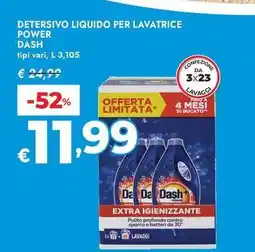 Bennet Detersivo liquido per lavatrice power Dash offerta