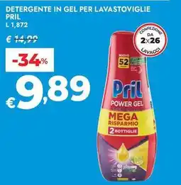 Bennet Detergente in gel per lavastoviglie Pril offerta