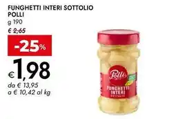Bennet Funghetti interi sottolio Polli offerta