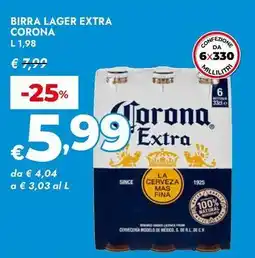 Bennet Birra lager extra Corona offerta