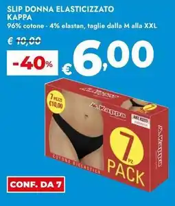 Bennet Slip donna elasticizzato Kappa offerta