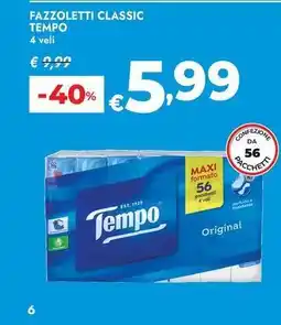 Bennet Fazzoletti classic Tempo offerta