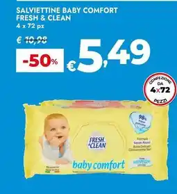 Bennet Salviettine baby comfort Fresh & Clean offerta