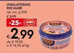 Bennet Insalatissime Rio Mare offerta