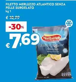 Bennet Filetto merluzzo atlantico senza pelle surgelato Noribérica offerta