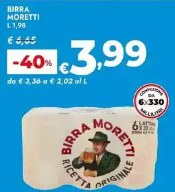 Bennet Birra moretti offerta