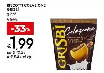 Bennet Biscotti colazione Grisbì offerta