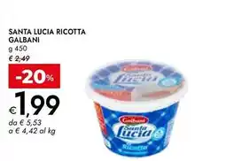 Bennet Santa lucia ricotta Galbani offerta
